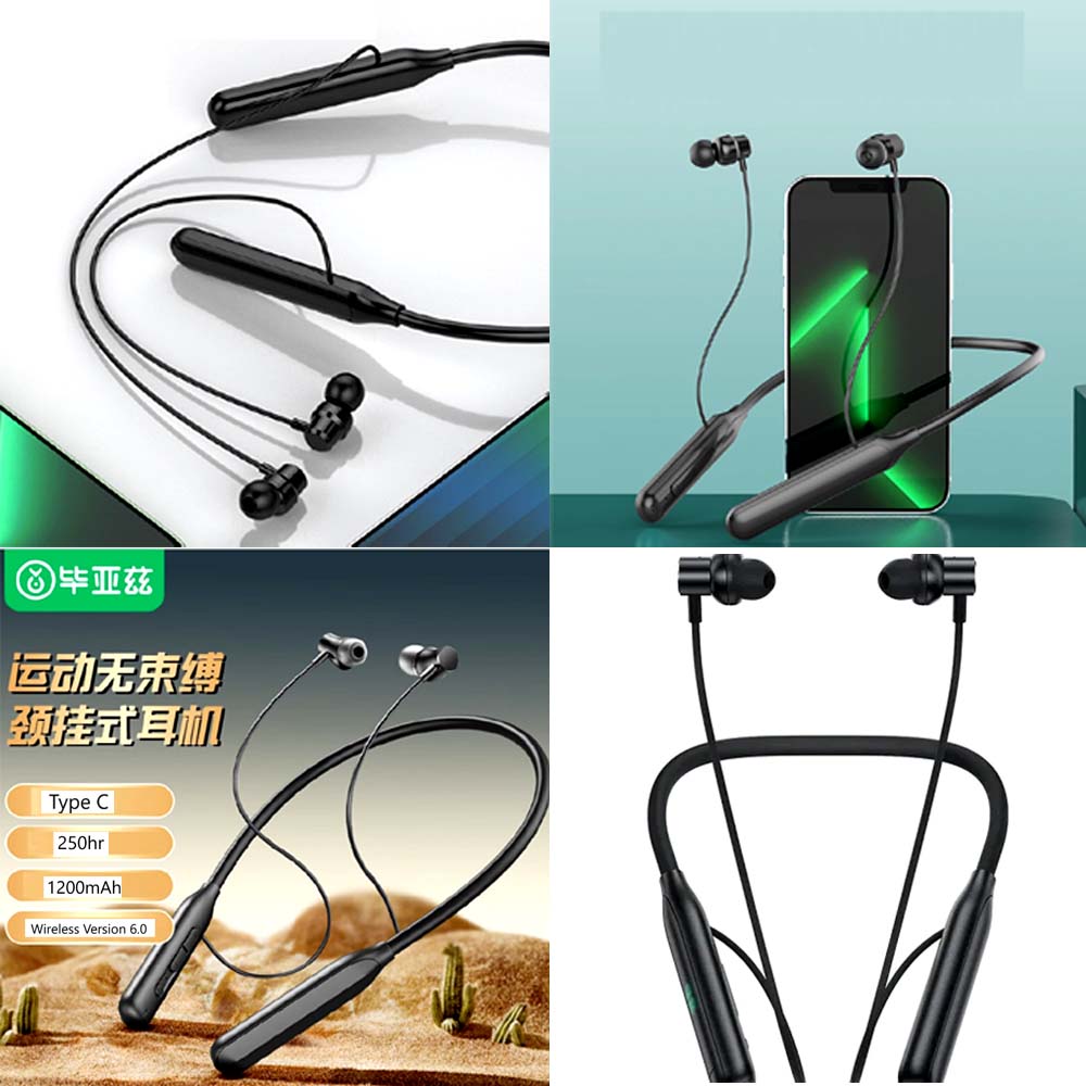 250+Hr Backup- Neckband Wireless Earphone