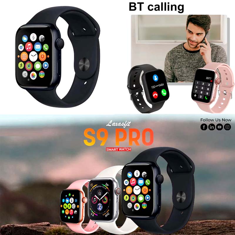 S9 Pro Smartwatch 2.01 Full Touch Full Screen Bluetooth Calling Smart Watch Sleep Monitoring Multiple Sport Modes 100+ Dials Smartwatch For Android and iOS