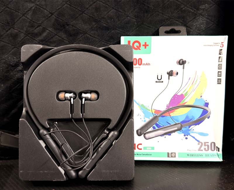 250 Hours IQ+ BACKUP  Wireless Neckband- ORIGINAL