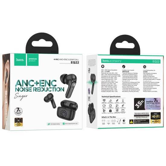 Hoco EQ22 Singer True Wireless ANC+ENC Noise Reduction BT Earbuds