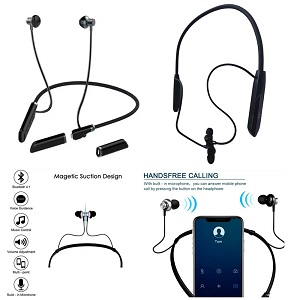 100+Hr Backup- Neckband Wireless Earphone